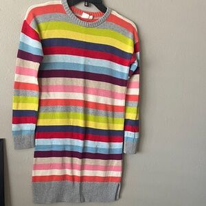 GAP Multicolor Striped Kids Sweater Dress